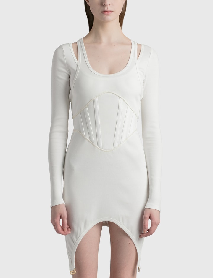 dion lee corset dress Dion Lee Arch Longline Corset Dress | Black
