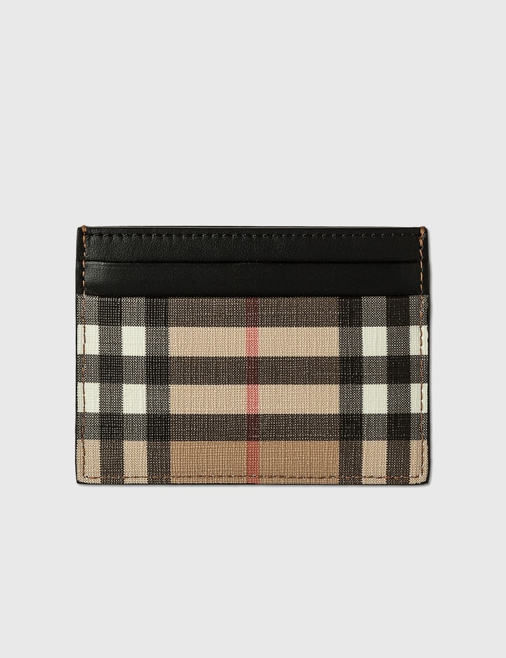 Vintage Check E-canvas and Leather Card Case Placeholder Image