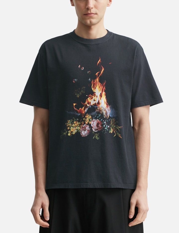 Undercover X Emma Bennett Burning Flower Short Sleeve T-Shirt Placeholder Image