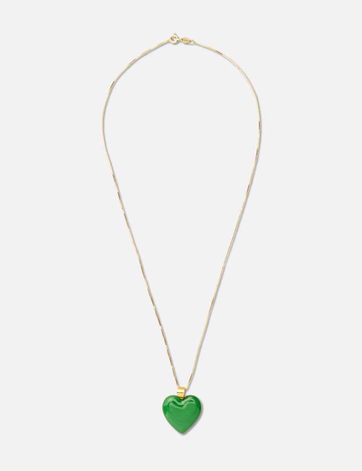 Green Enamel Heart Pendant Chain Placeholder Image