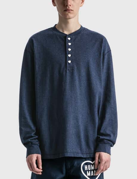 ヒューマンメイド - ヘンリー ネックロング Tシャツ | HBX