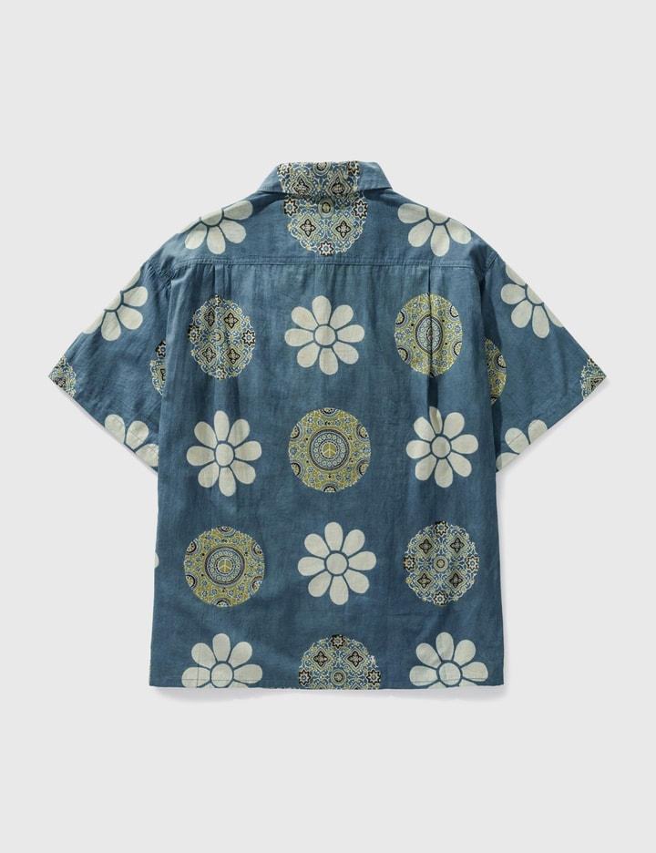 Story Mfg Shore Shirt - Indigo Flower Portrait