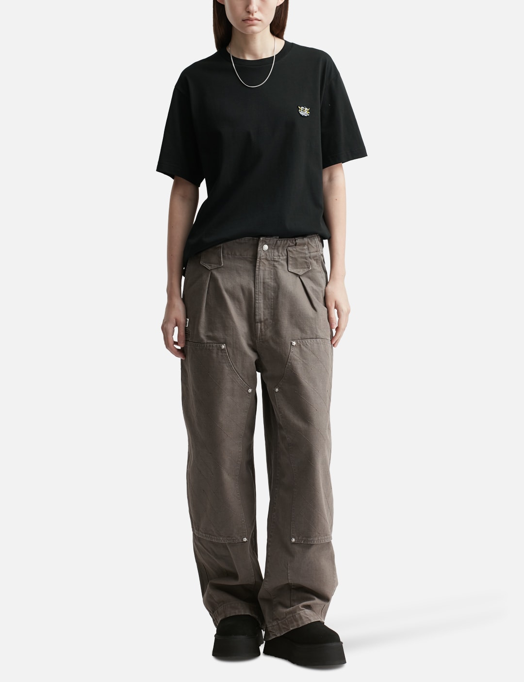 Wild Tiger' Embroidered T-Shirt view 12