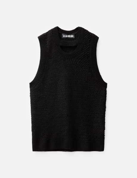 LGN LOUIS GABRIEL NOUCHI Vest In Tencel Textured Knit With Twisted Back
