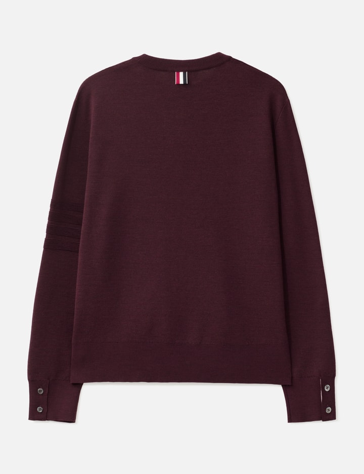 Thom Browne Ottoman Milano Stitch 4-Bar Bomber Pullover