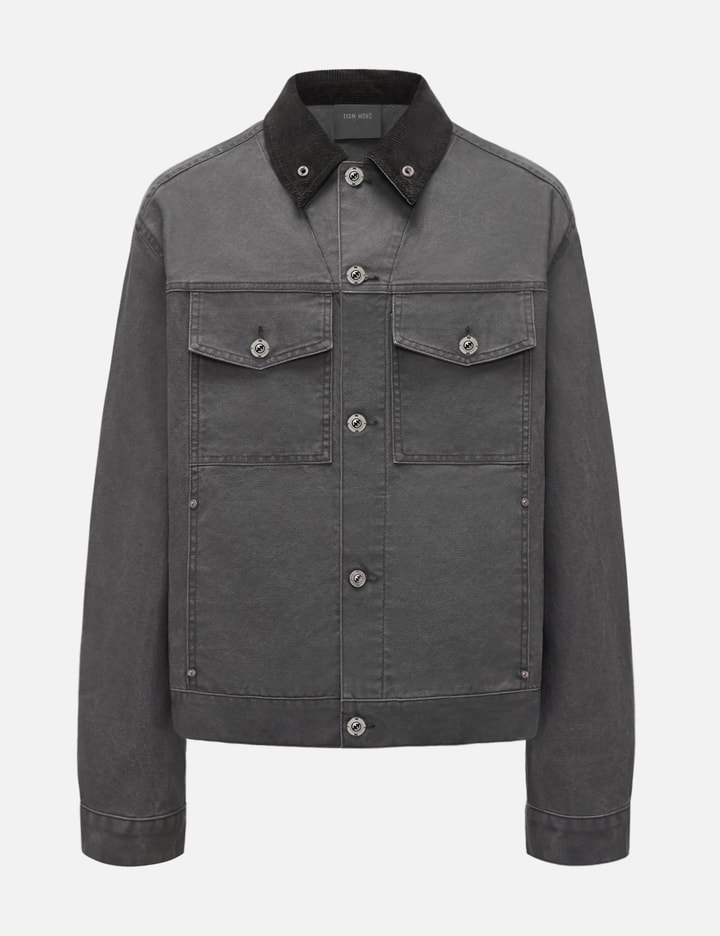 TEAM WANG design Reset Patchwork Washed Jacket