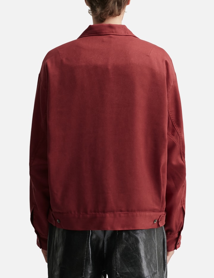 ANCELLM Vegan Suede Open Collar Shirt