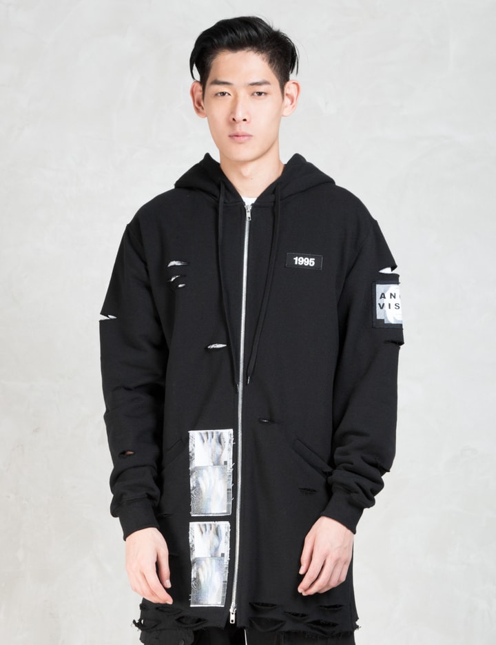Black Osaka Zipped Long Hoodie Placeholder Image