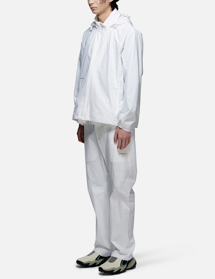 Hypegolf X Post Archive Faction (paf) Perforated Windbreaker In White