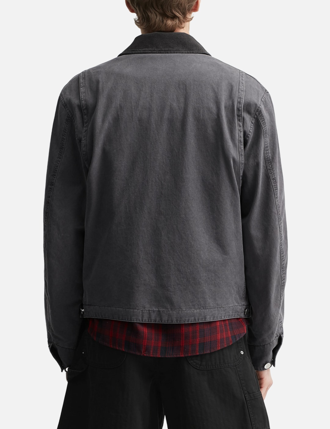 Garment Washed Zip Work Jacket view 14