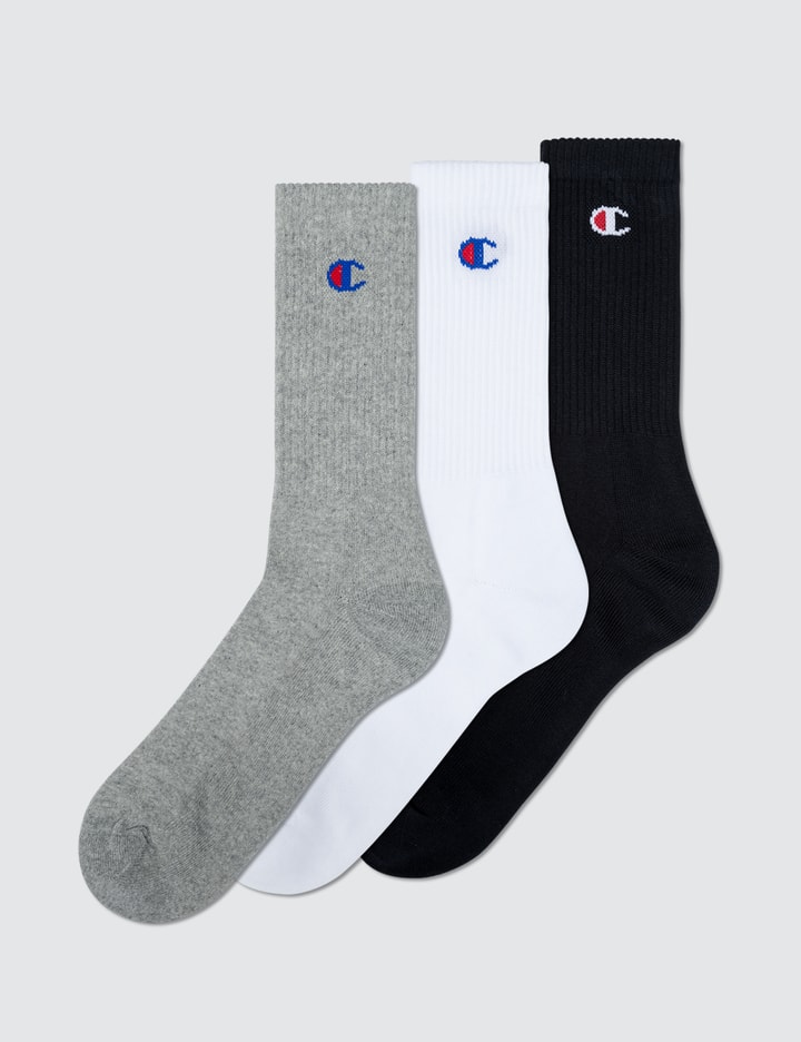 Small Logo Crew Socks (Pack of 3) Placeholder Image