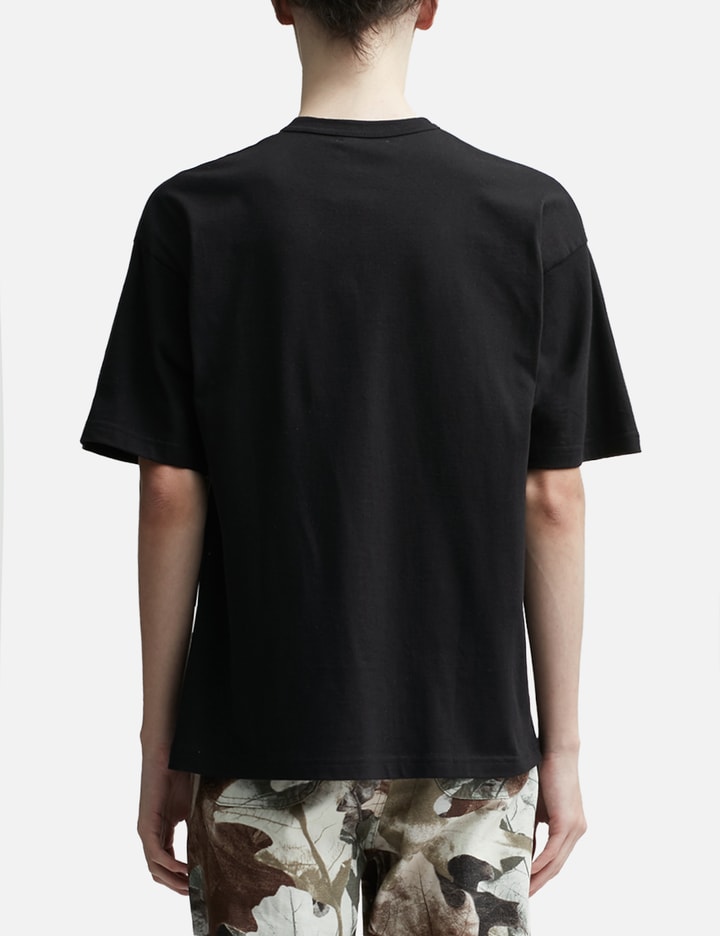 Aape x Champion camo logo shirt black, Men's Fashion, Tops & Sets