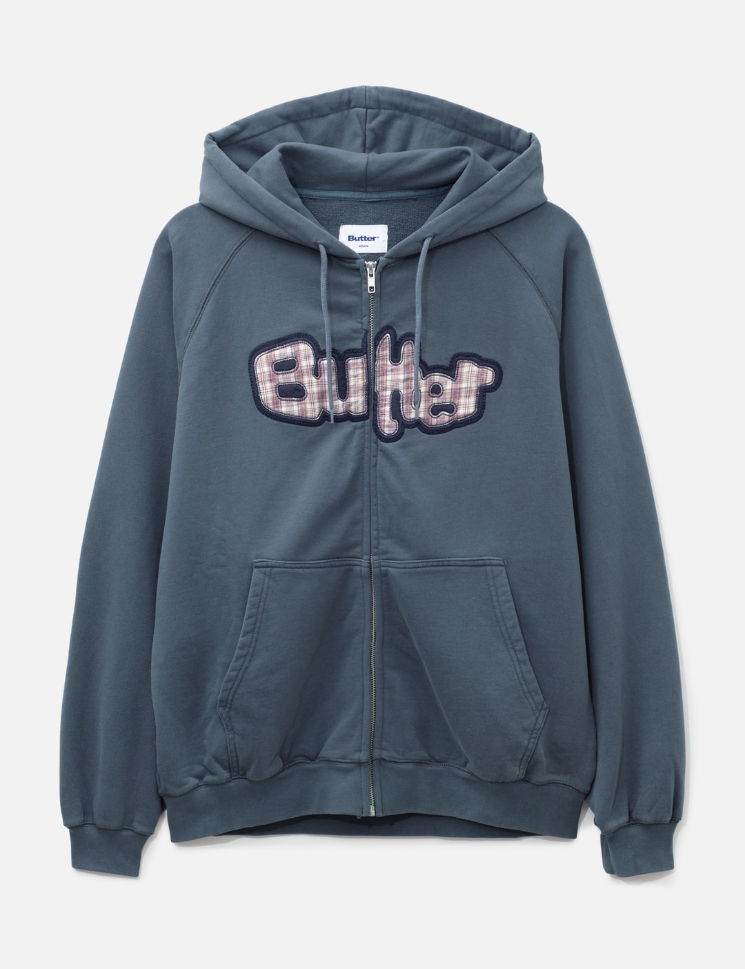 Butter Goods Stretch Zip-thru Hood In Blue/蓝色/藍色/블루/ブルー