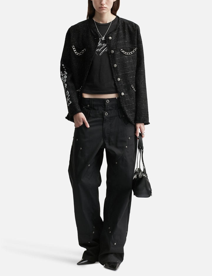 Wing Lettering Long Sleeve Top Black Placeholder Image