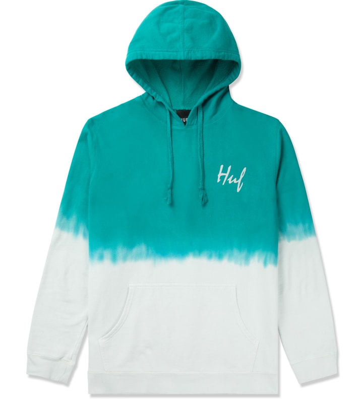 Jade/Off White Tie-dye Pullover Hoodie Placeholder Image