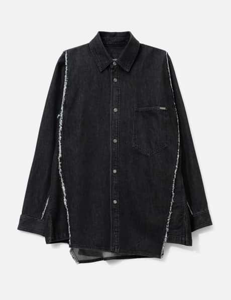 Polyptych Embroidered Denim Shirt view 6