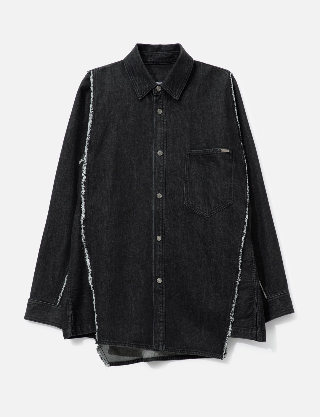 Polyptych Embroidered Denim Shirt view 7