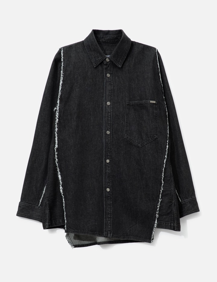 SONGZIO Polyptych Embroidered Denim Shirt