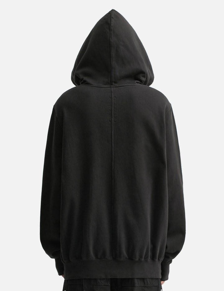 Rick Owens Drkshdw Drkshdw By Rick Owens Oversized Hoodie Black And Milk