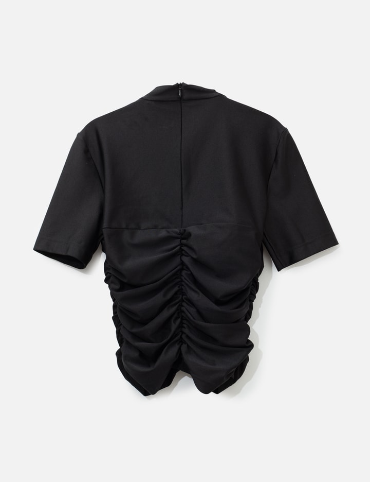 T By Alexander Wang Ruched Mock Neck Top