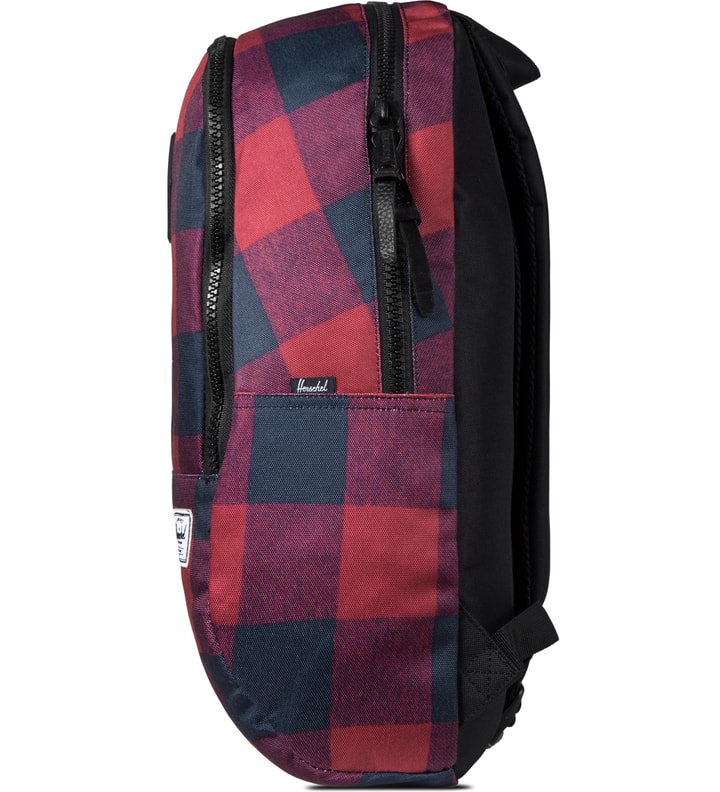 Black Rubber Nelson Buffalo Plaid Large Backpack Placeholder Image