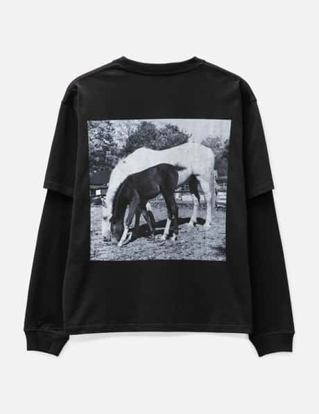 Pleasures - HORSES LAYERED LONG SLEEVE  HBX - Globally Curated Fashion and  Lifestyle by Hypebeast