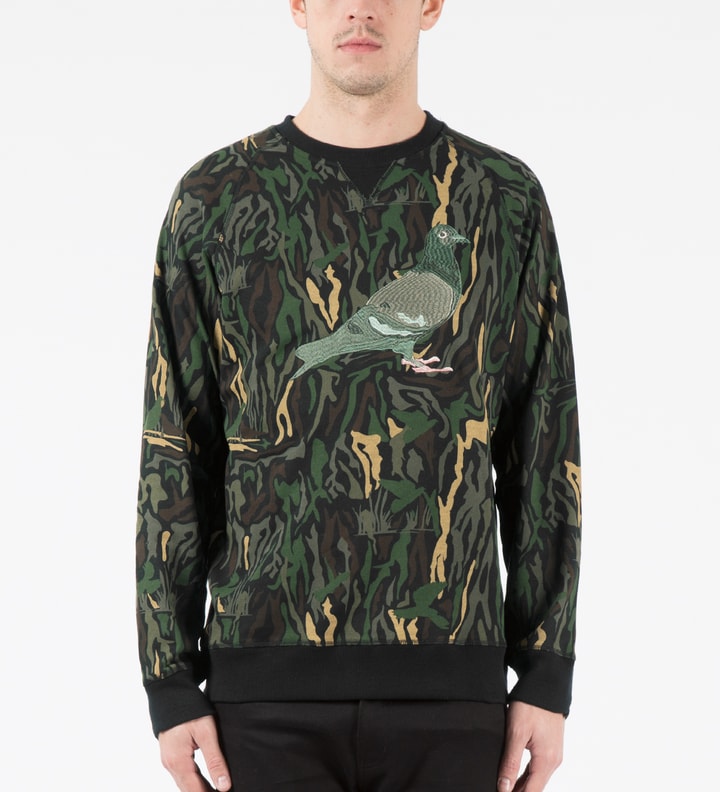 Olive Tree Camo Bushwick Crewneck Sweater Placeholder Image