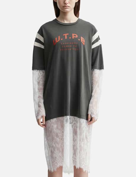 Layered Lace Sleeve Tee view 5