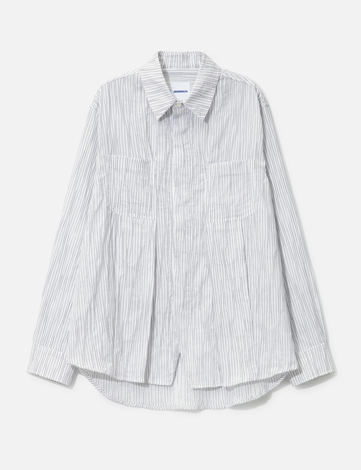 Pleat Detail Stripe Long Sleeve Shirt Placeholder Image