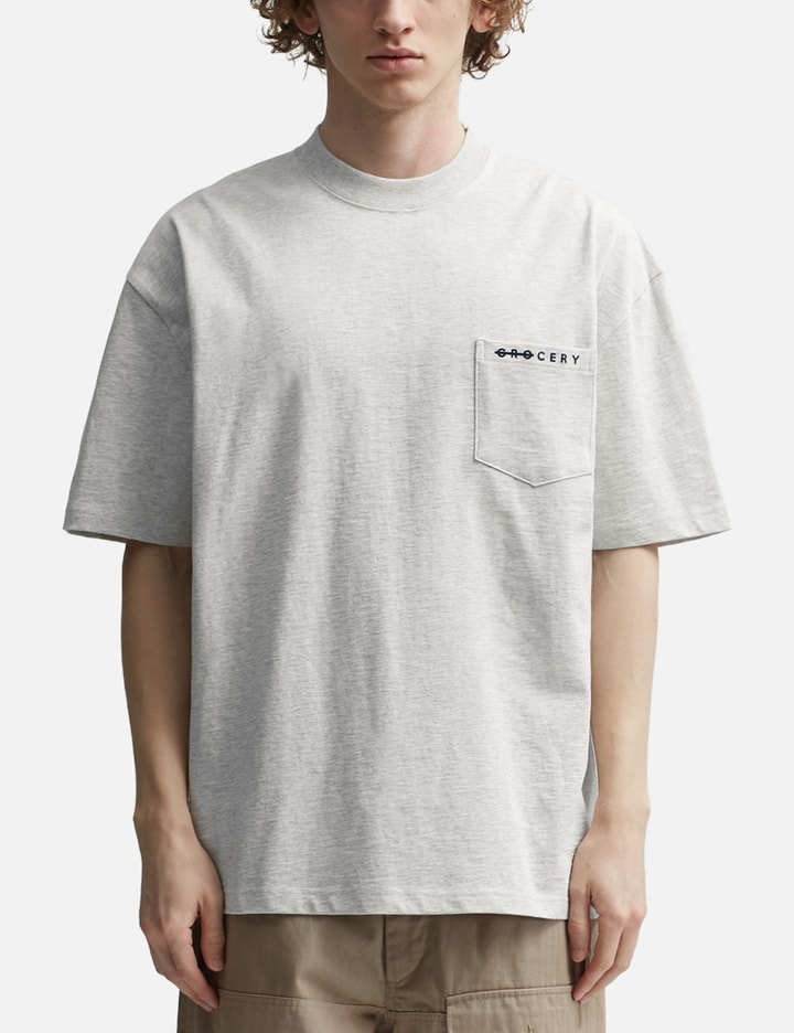 Grocery TEE-060 플로킹 로고 포켓 티셔츠 Placeholder Image