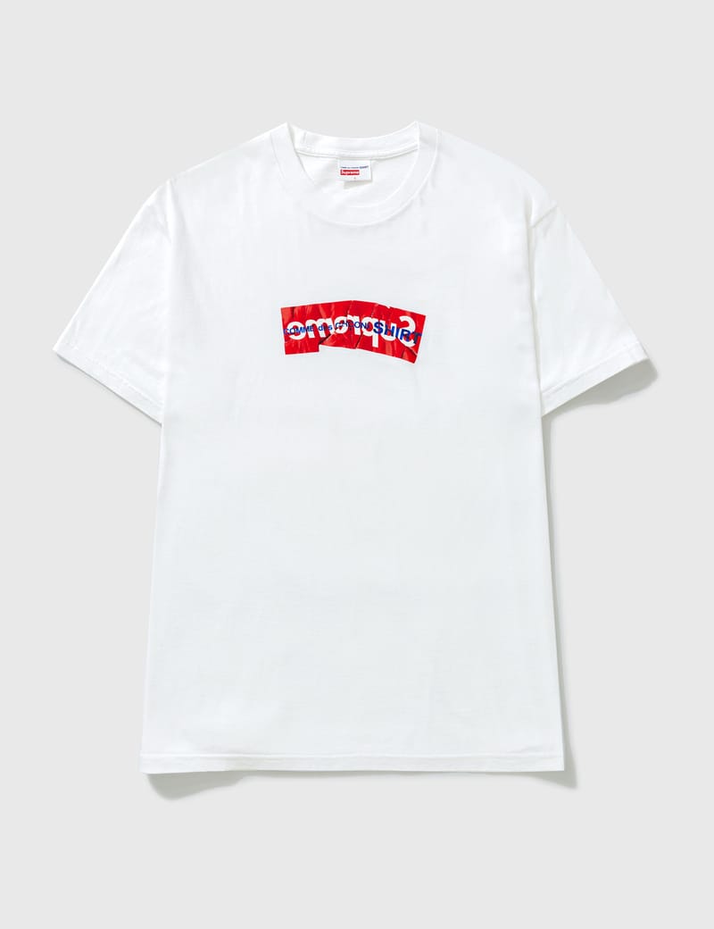 supreme backwards logo t shirt