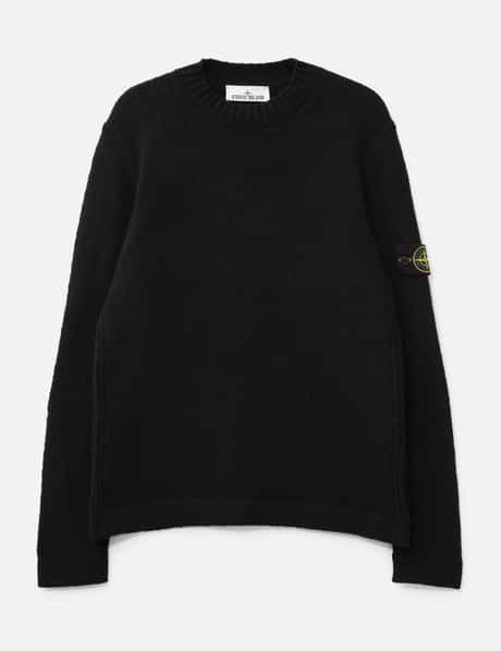 스톤 아일랜드 Fancy Yarn Crewneck Jumper With Brushed Texture