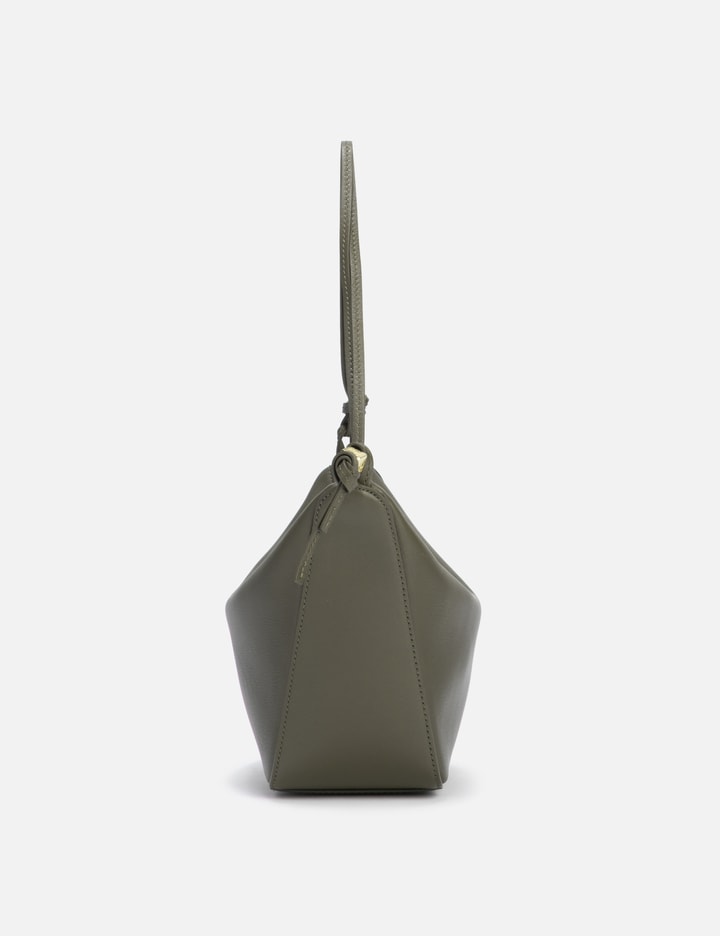 Loewe Mini Hammock Hobo Bag In Classic Calfskin In Green