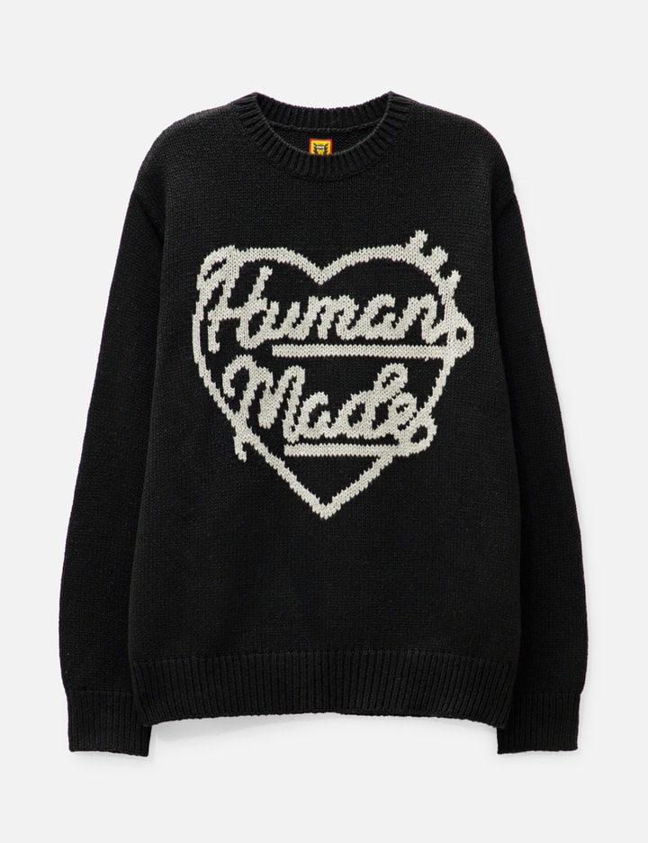 Human Made Low Gauge Knit Sweater In Black
