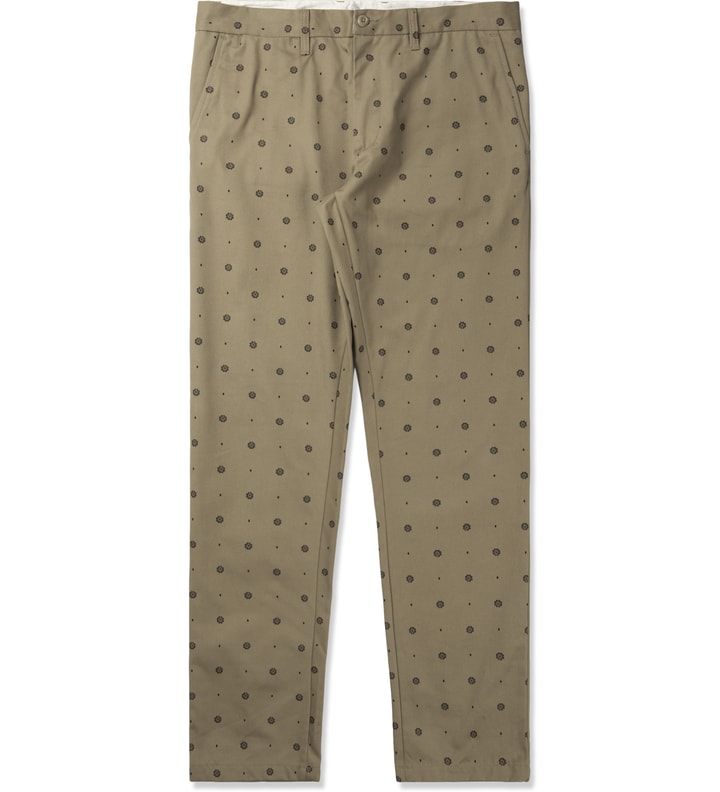 Seed Print/Leather Johnson Pants Placeholder Image