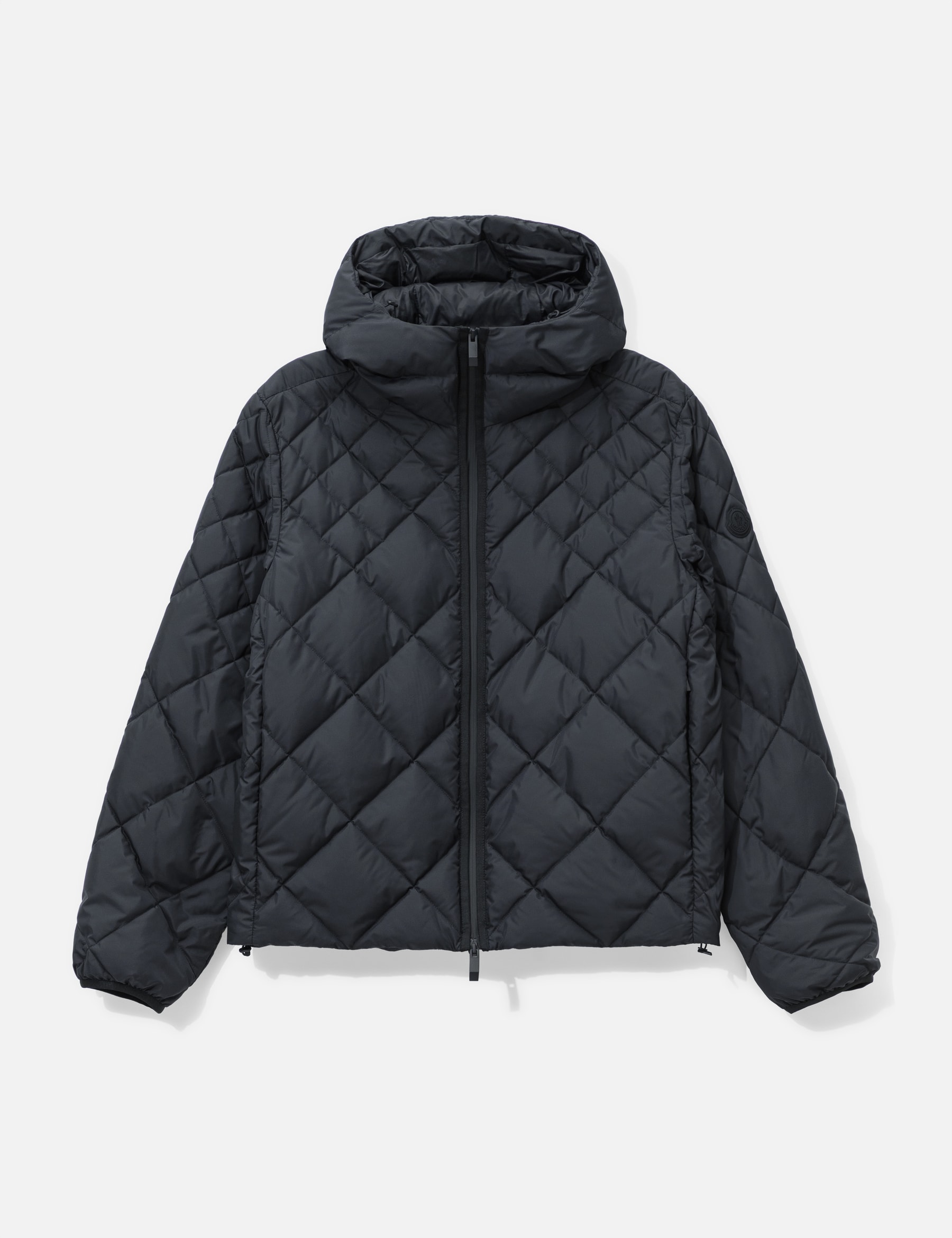 Merak Geometric-Quilted Hooded Short Down Jacket view 16