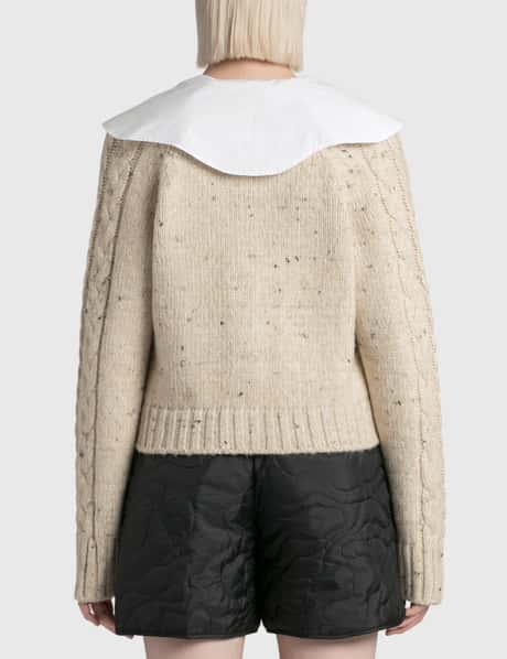 Ganni - ポプリン カラー カーディガン | HBX - ハイプビースト  