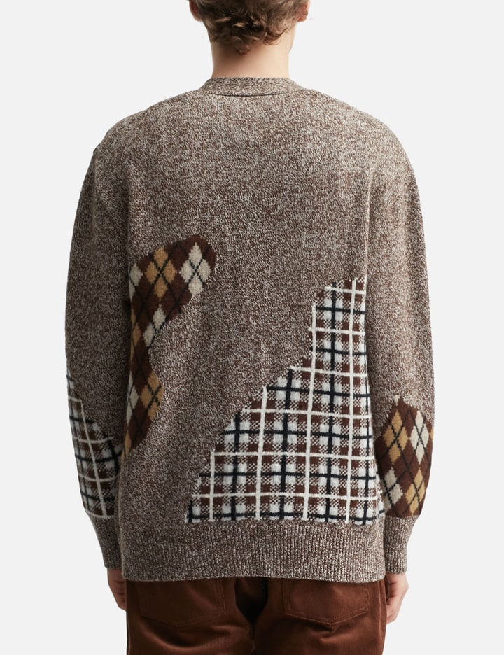 Argyle & Check Mix Cardigan Placeholder Image