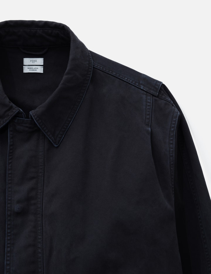 Yoke Peached Cotton Twill Garment-Dye Balloon Silhouette Blouson