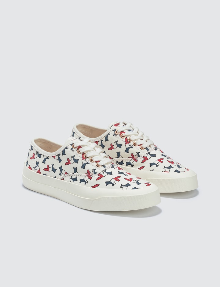 All-over Tricolor Fox Canvas Sneakers Placeholder Image