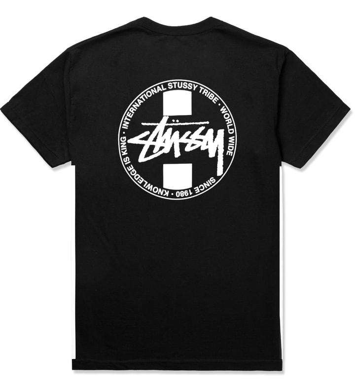 Stüssy - Black Worldwide Dot T-Shirt | HBX