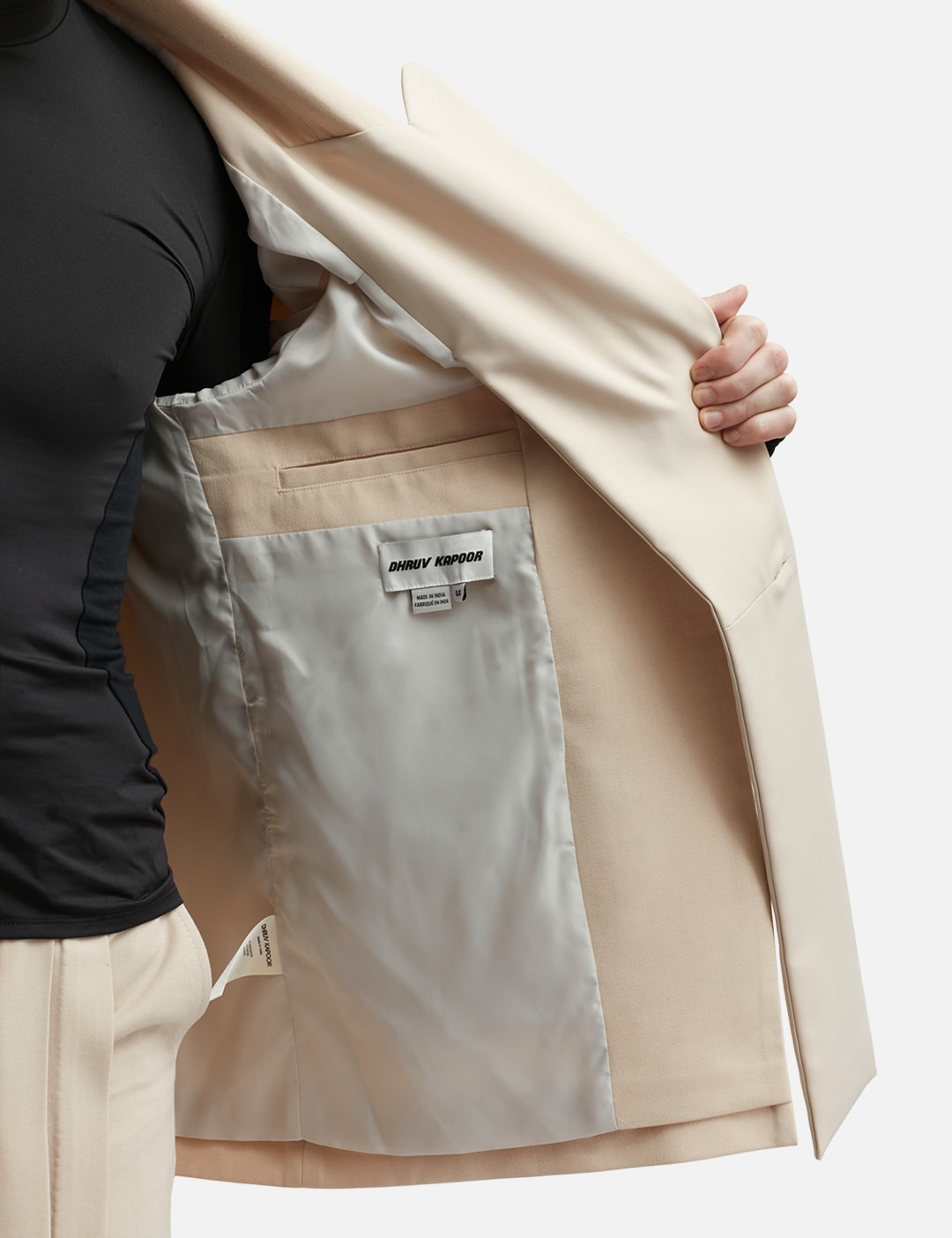 Short Sleeves Mix Media Blazer view 18