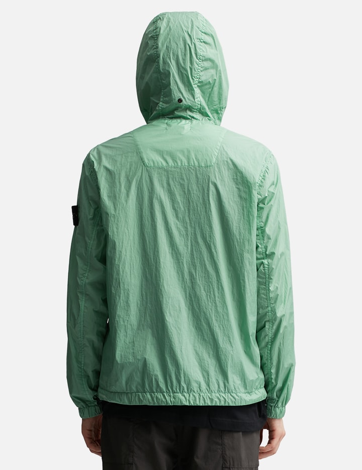 Shop Stone Island Garment Dyed Crinkle Reps R-ny Overshirt In Green