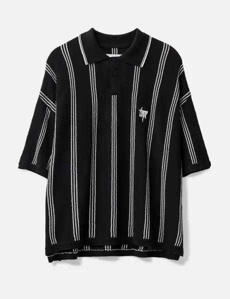 TIGHTBOOTH Stripe Knit Polo