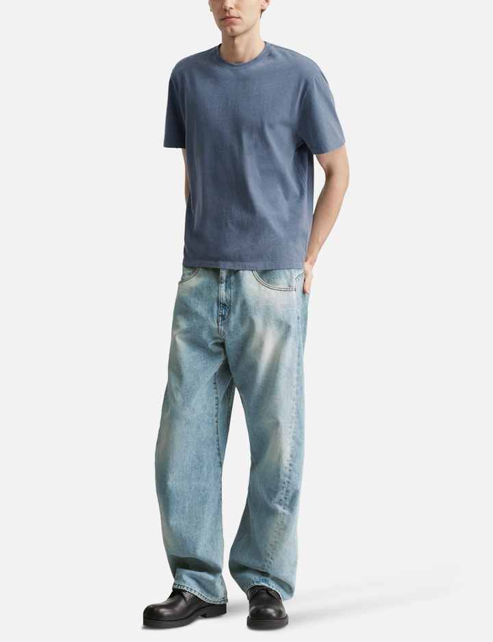 COOR Damaged Color Dyed Crop T-Shirt