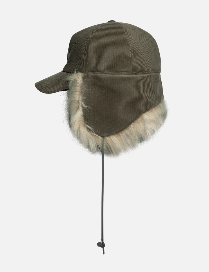 Faux Fur Corduroy Earflap Cap Placeholder Image