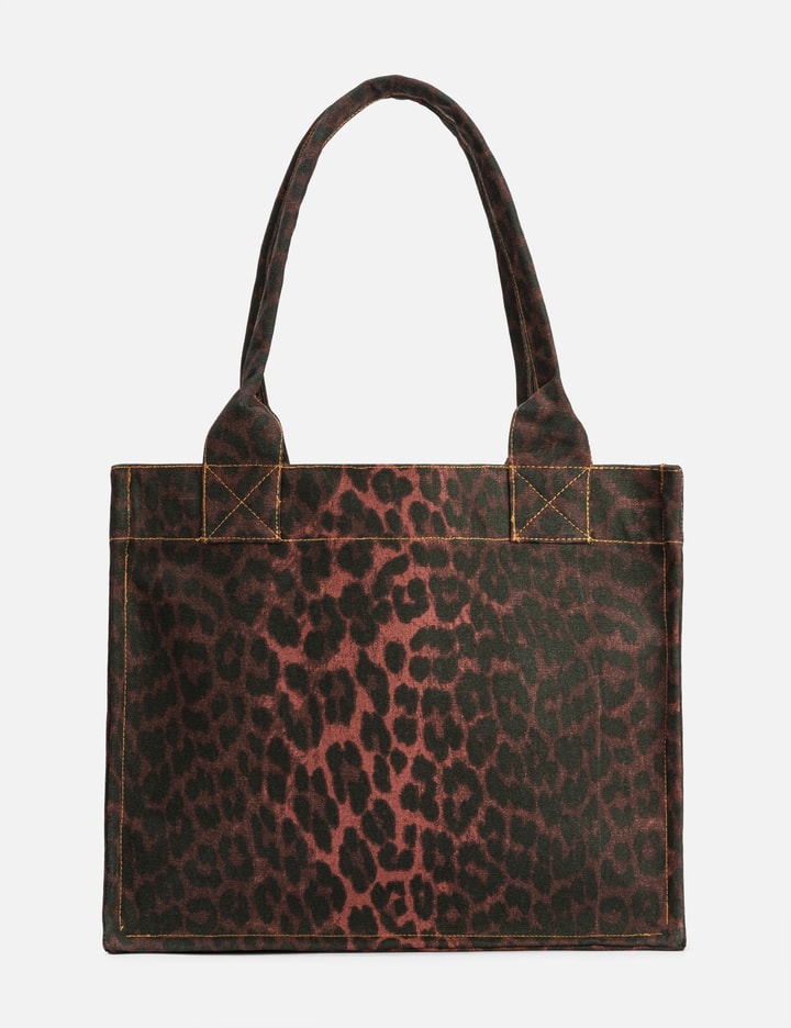 Red Leopard Print Canvas Tote Bag Placeholder Image