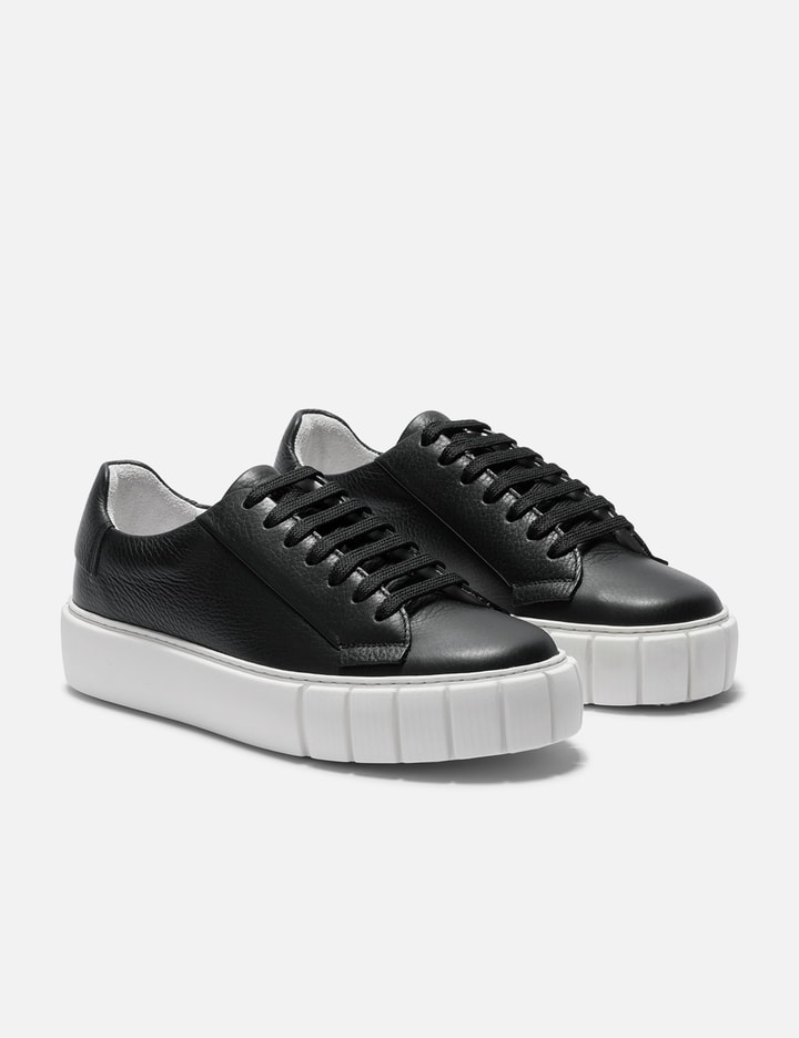 Primury Dyo Low-top Leather Trainers In Black