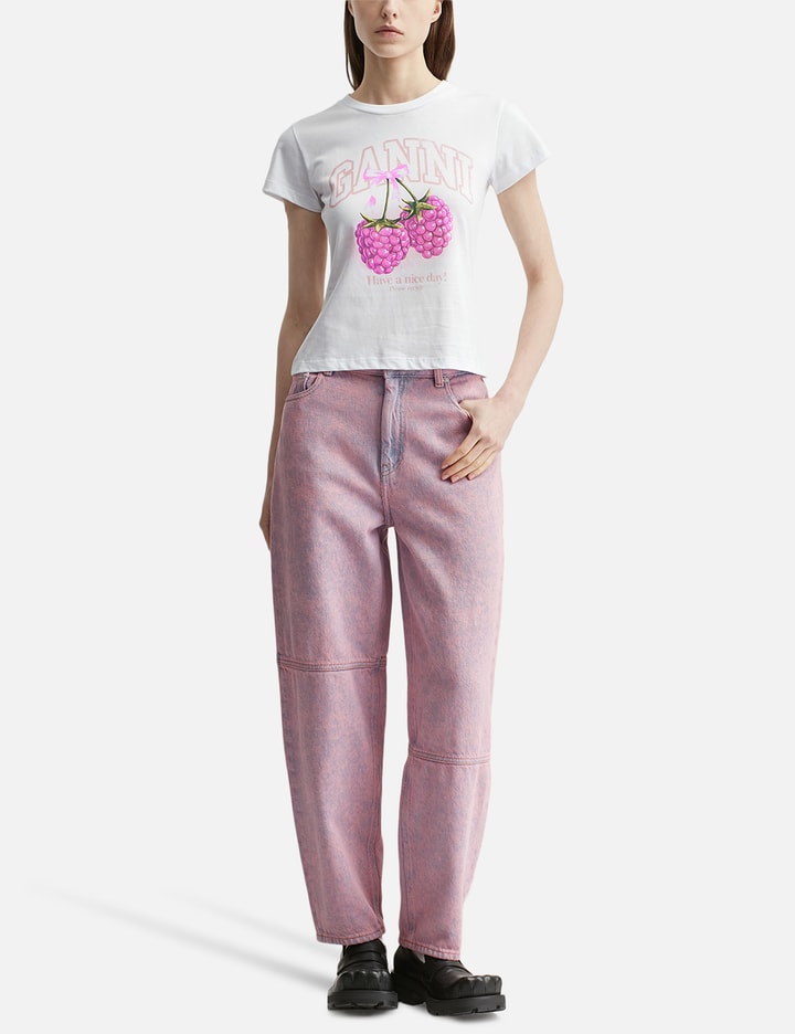 Ganni Pink Washed Stary Jeans