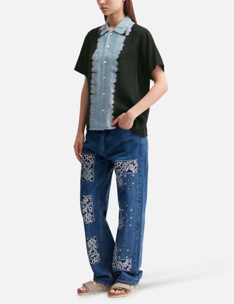Hand Dye Open Collar Ss Shirt view 14